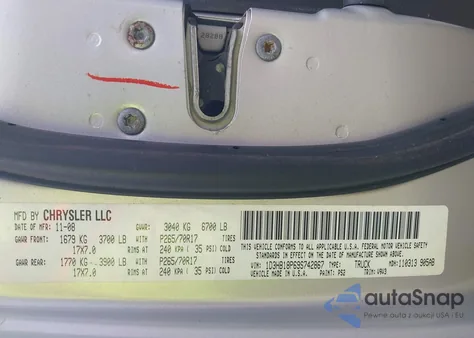 2009 Dodge Ram 1500 Slt/Sport/Trx из США, поврежденный, VIN 1D3HB18P69S742867